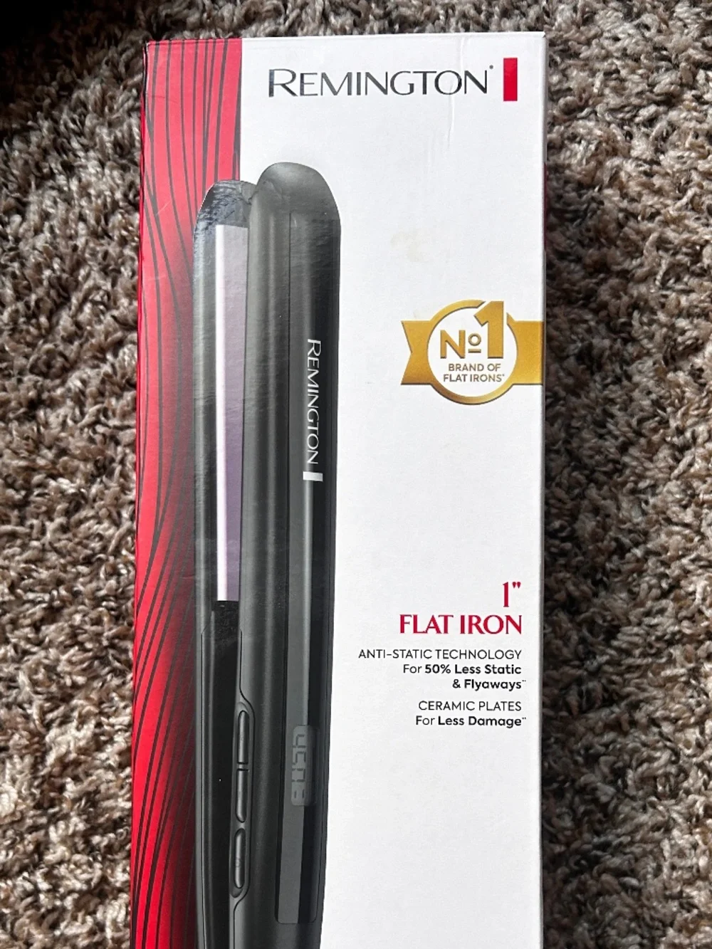 NWT Remington 1 Inch Anti Static Ceramic Flat Iron Hair Straightener